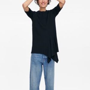 Zara asymmetrical knit top New large